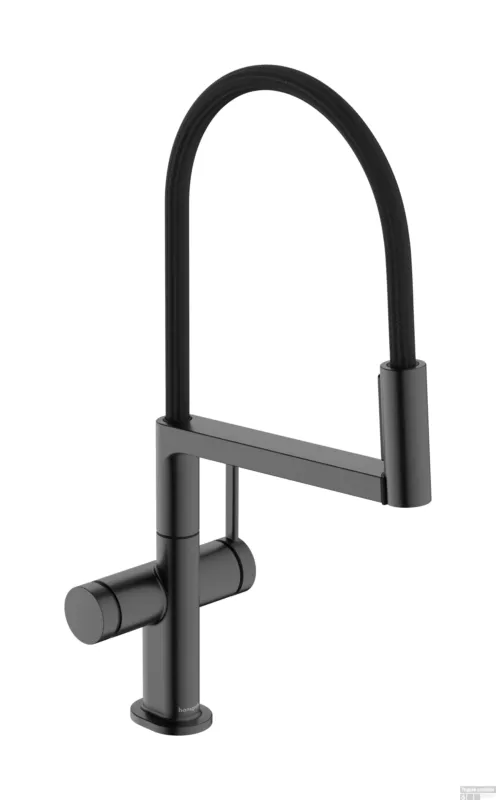 Hansgrohe Talis Select M54 PowderSpray ééngreeps keukenkraan Semi-Pro 3jet, Brushed Black Chrome Beperkte Voorraad