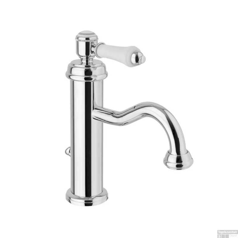 Wastafelmengkraan Sapho Vienna 1-hendel Gebogen 21.8 cm Chroom (incl. pop-up waste) Bestel Nu