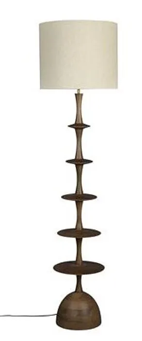 Dutchbone Cath vloerlamp walnoot Meest Verkocht