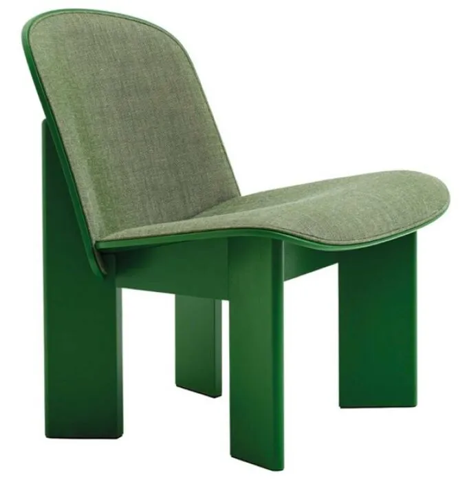 HAY Chisel loungestoel beuken onderstel-Canvas 926 / Lush green Rechtstreeks Van De Fabrikant