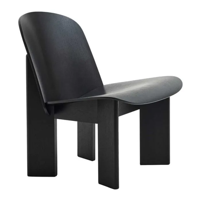 HAY Chisel loungestoel eiken onderstel-Black Fabrieksprijs