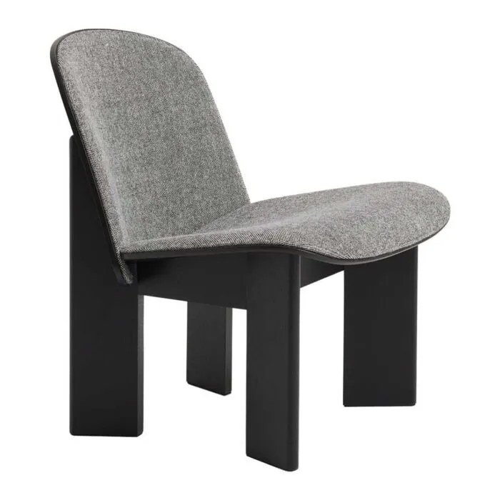 HAY Chisel loungestoel eiken onderstel-Hallingdal 166 / Black Koopje