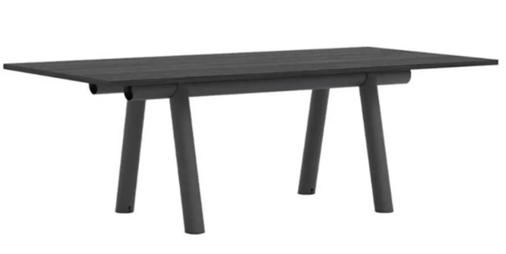 Beperkte Voorraad HAY Boa tafel-Zwart eiken - Charcoal-220x110x75 cm