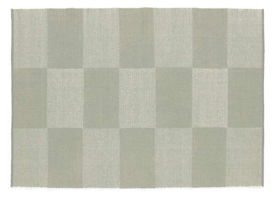 Lage Prijs HAY Check vloerkleed-Grijs-170x240 cm