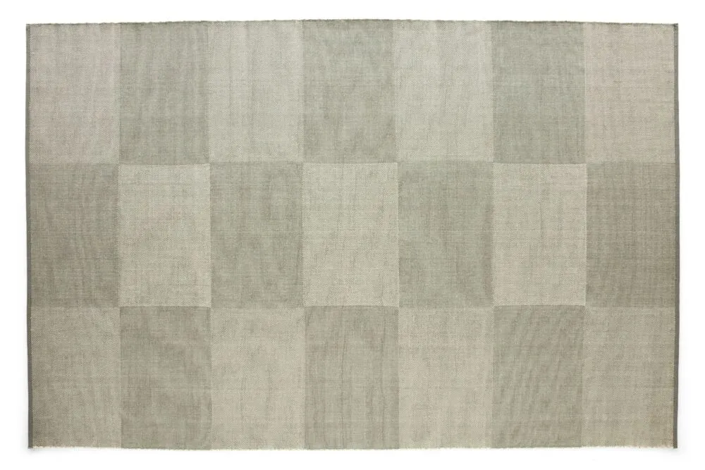 Merkproduct HAY Check vloerkleed-Grijs-200x300 cm