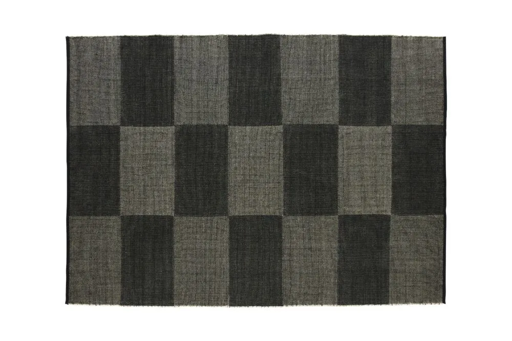 HAY Check vloerkleed-Zwart-170x240 cm Lage Prijs