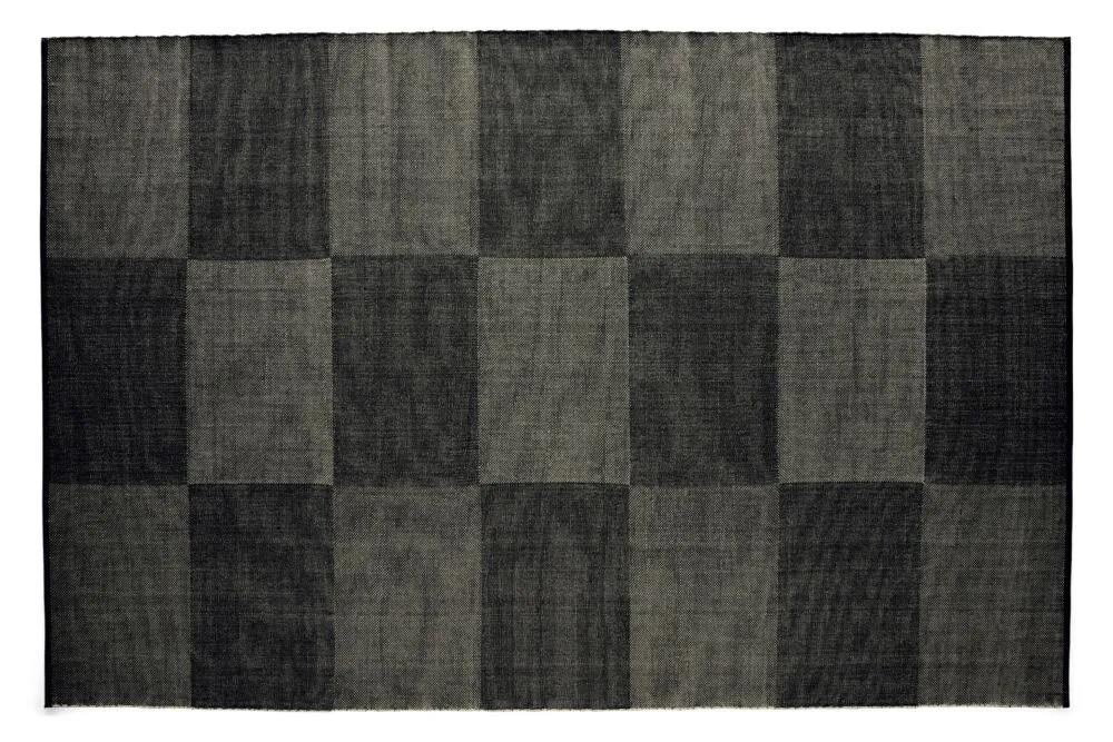 HAY Check vloerkleed-Zwart-200x300 cm Speciale Aanbieding
