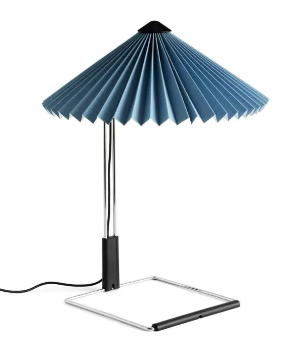 HAY Matin tafellamp mirror base-Placid Blue-Small Koopje