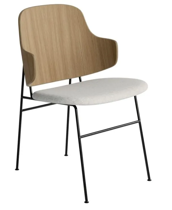 Laatste Versie Audo Copenhagen The Penguin Dining eetkamerstoel - Natural Oak-Hallingdal 65 0110