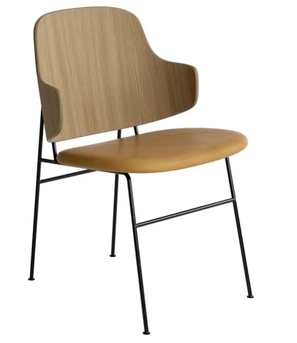 Actieprijs Audo Copenhagen The Penguin Dining eetkamerstoel - Natural Oak-Dakar 0250
