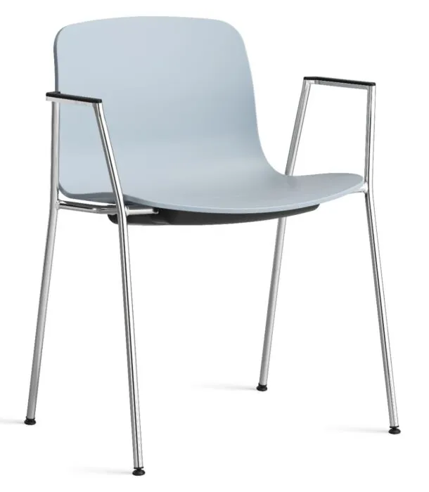 Veilige Betaling HAY About a Chair AAC18 chroom onderstel stoel-Slate Blue