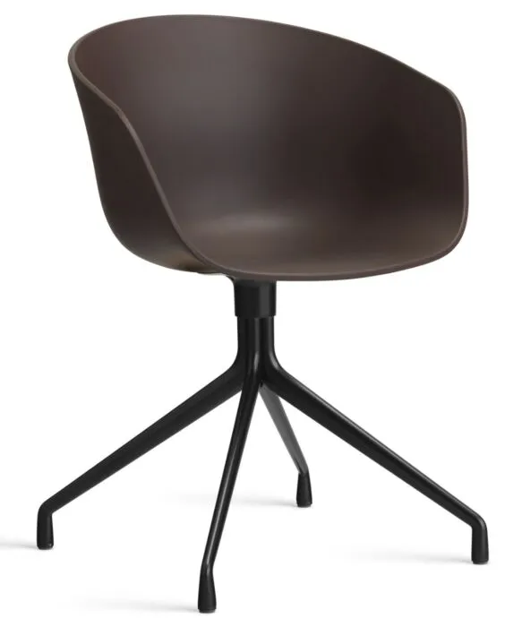 Speciale Aanbieding HAY About a Chair AAC20 zwart onderstel stoel-Raisin