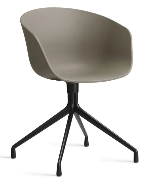HAY About a Chair AAC20 zwart onderstel stoel-Khaki Alleen Vandaag