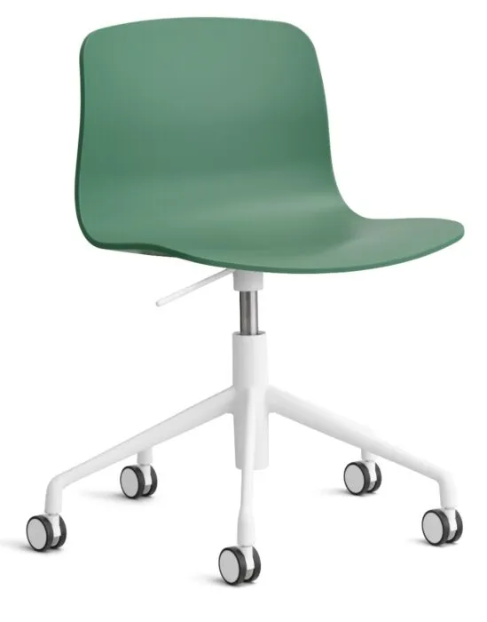 HAY About a Chair AAC50 gasveer bureaustoel - wit onderstel-Teal Green Alleen Vandaag