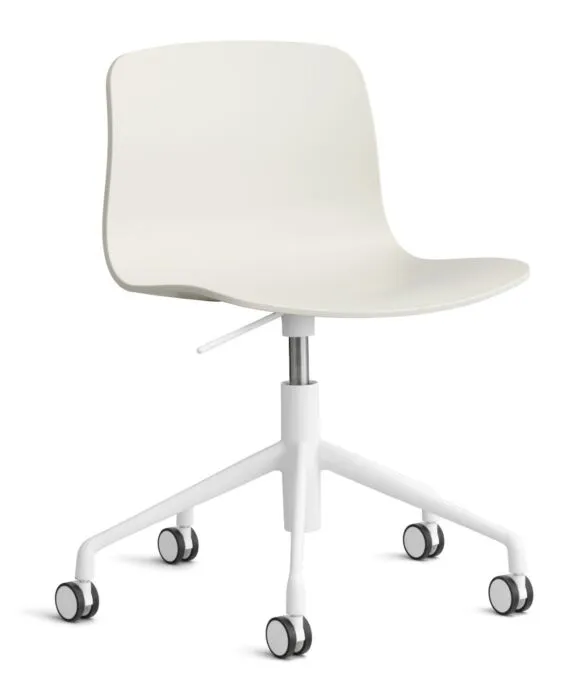 HAY About a Chair AAC50 gasveer bureaustoel - wit onderstel-Melange Cream Direct Beschikbaar