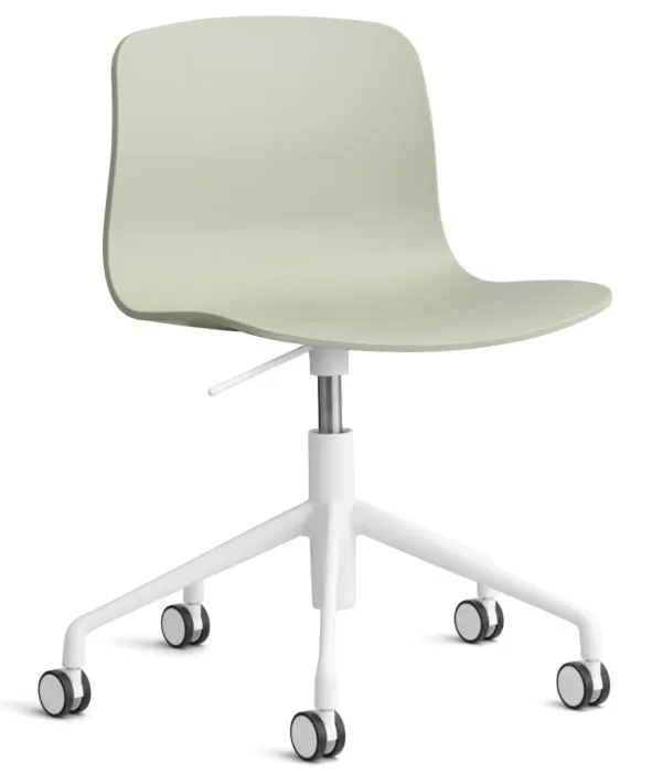 HAY About a Chair AAC50 gasveer bureaustoel - wit onderstel-Pastel green Meest Verkocht