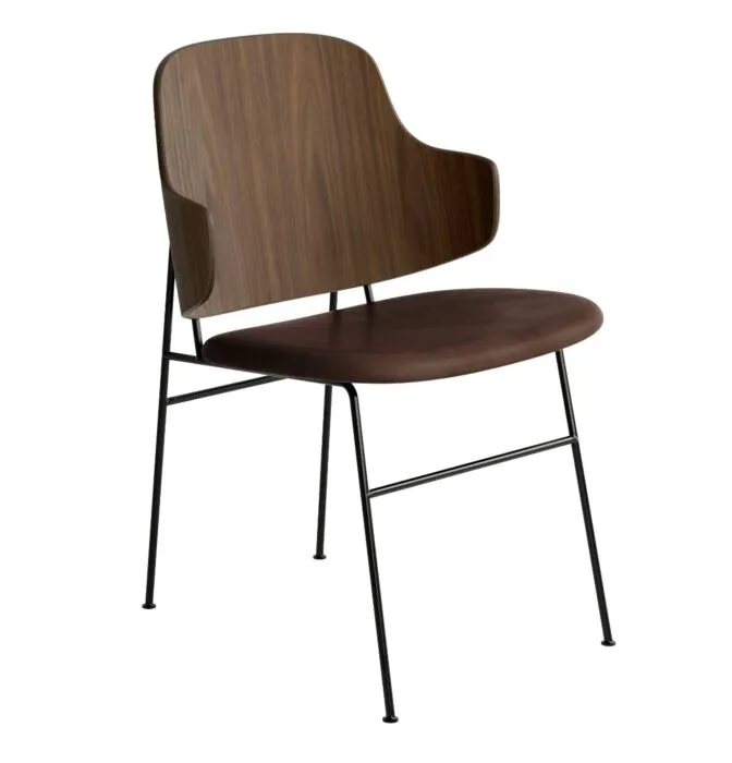 Audo Copenhagen The Penguin Dining eetkamerstoel - Walnut-Dakar 0329 Koopje