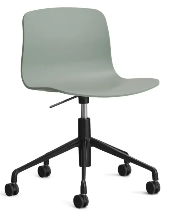 Koopje HAY About a Chair AAC50 gasveer bureaustoel - zwart onderstel-Fall Green