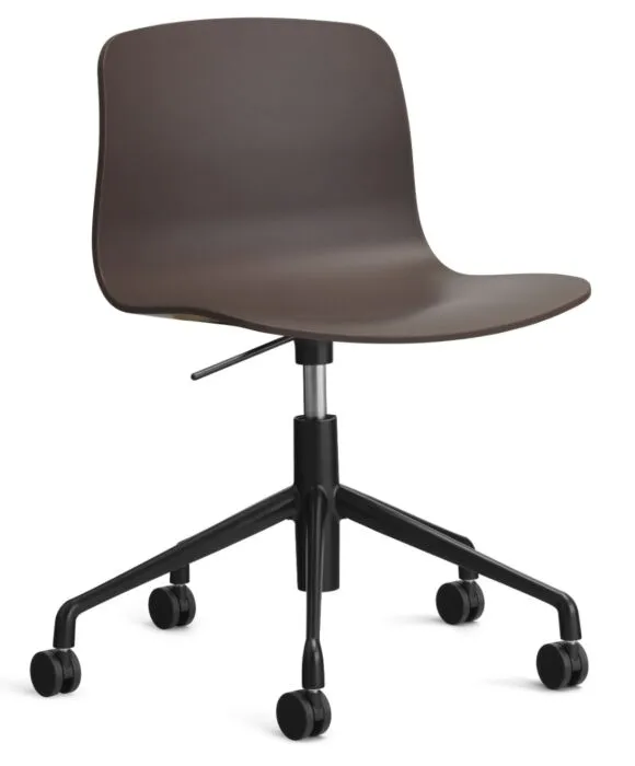 Op = Op HAY About a Chair AAC50 gasveer bureaustoel - zwart onderstel-Raisin