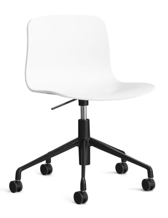 HAY About a Chair AAC50 gasveer bureaustoel - zwart onderstel-White Alleen Vandaag