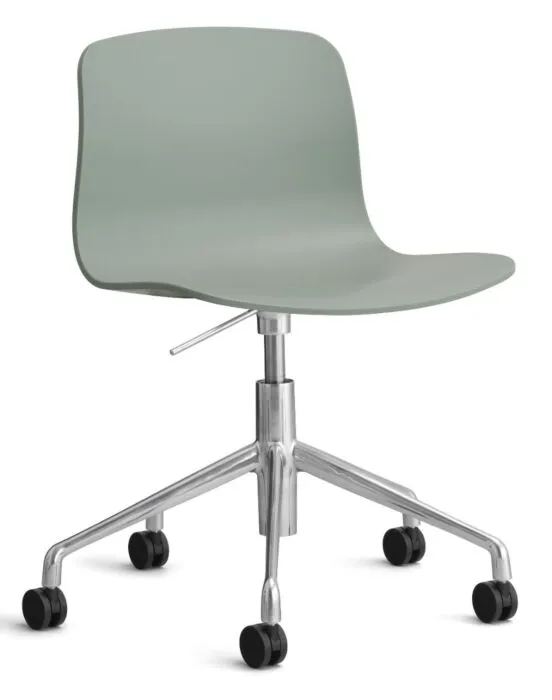 Betrouwbaar HAY About a Chair AAC50 gasveer bureaustoel - chrome onderstel-Fall Green