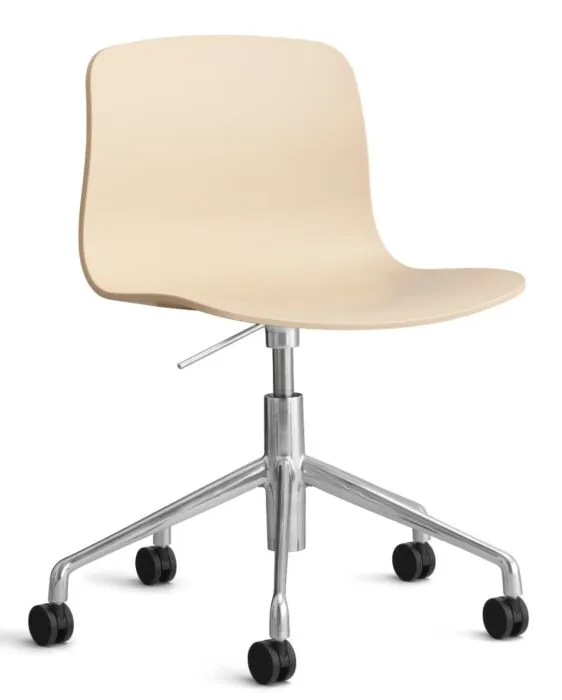 HAY About a Chair AAC50 gasveer bureaustoel - chrome onderstel-Pale Peach Veilige Betaling