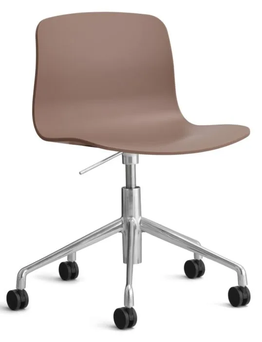 Hoge Kwaliteit HAY About a Chair AAC50 gasveer bureaustoel - chrome onderstel-Soft Brick