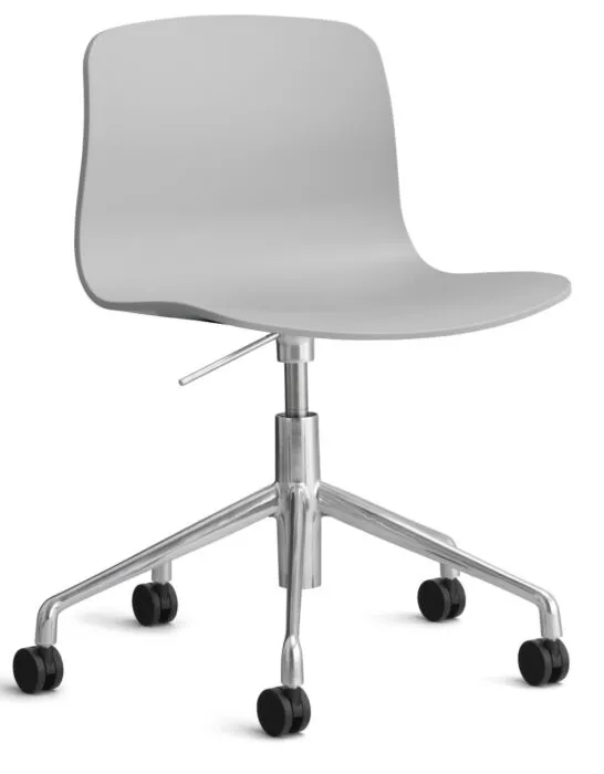 HAY About a Chair AAC50 gasveer bureaustoel - chrome onderstel-Concrete grey Voordeelprijs