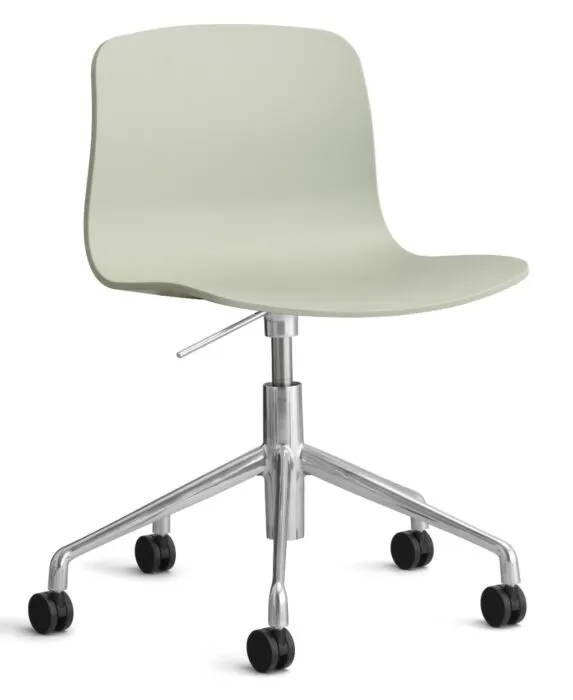Actieprijs HAY About a Chair AAC50 gasveer bureaustoel - chrome onderstel-Pastel green