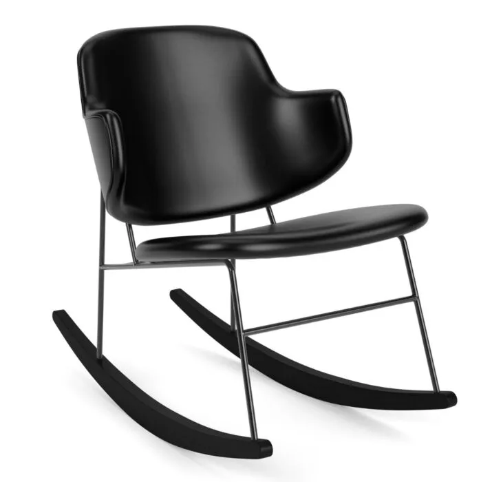 Audo Copenhagen The Penguin Rocking fauteuil - gestoffeerd-Dakar 0842 Weekendaanbieding