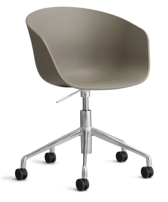 Koop Online HAY About a Chair AAC52 gasveer bureaustoel - Chrome onderstel-Khaki