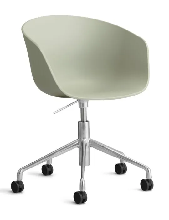 Koop Online HAY About a Chair AAC52 gasveer bureaustoel - Chrome onderstel-Pastel green