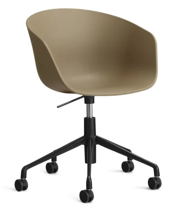 Flitsaanbieding HAY About a Chair AAC52 gasveer bureaustoel - Zwart onderstel-Clay