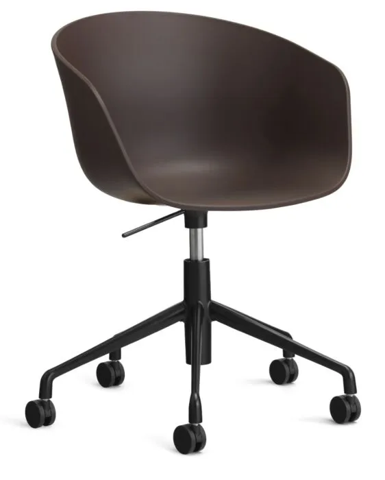 Dagaanbieding HAY About a Chair AAC52 gasveer bureaustoel - Zwart onderstel-Raisin