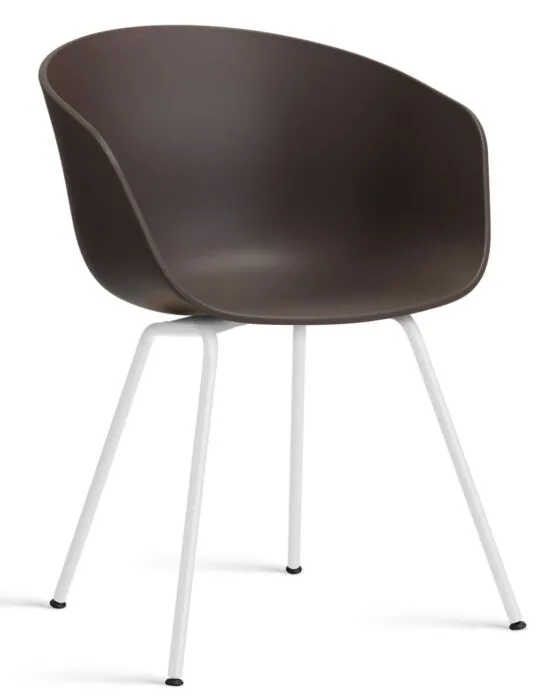 HAY About a Chair AAC26 - wit onderstel-Raisin Fabrieksprijs