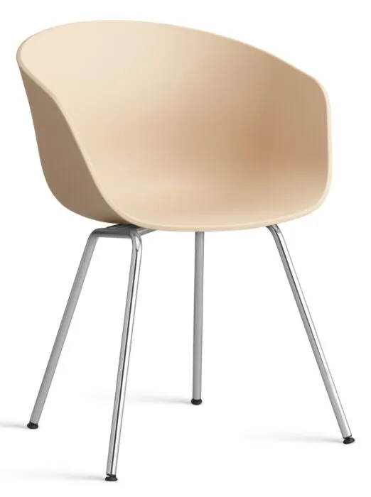 Gratis Retour HAY About a Chair AAC26 - chrome onderstel-Pale Peach