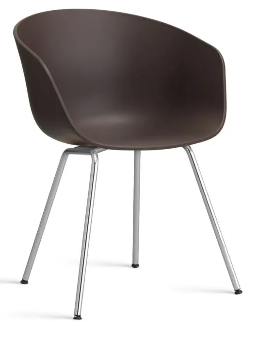HAY About a Chair AAC26 - chrome onderstel-Raisin Favoriet