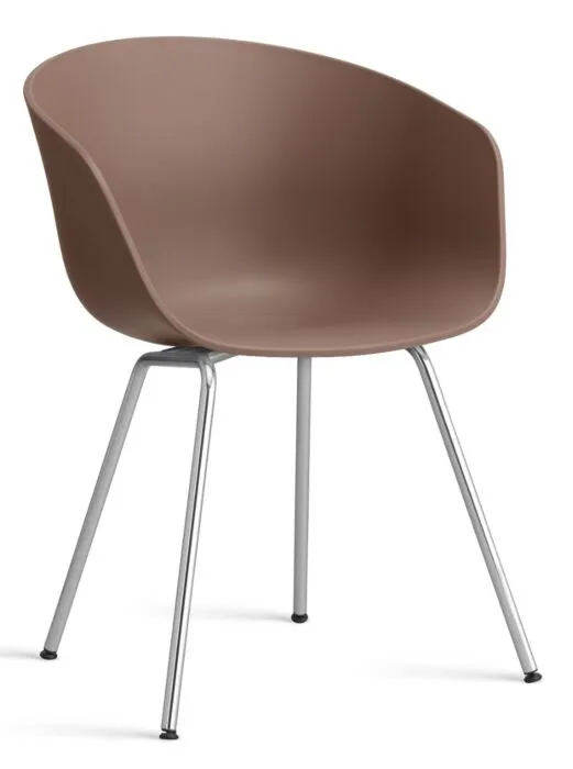 Favoriet HAY About a Chair AAC26 - chrome onderstel-Soft Brick