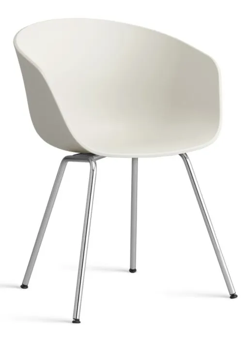 HAY About a Chair AAC26 - chrome onderstel-Melange Cream Veilige Betaling
