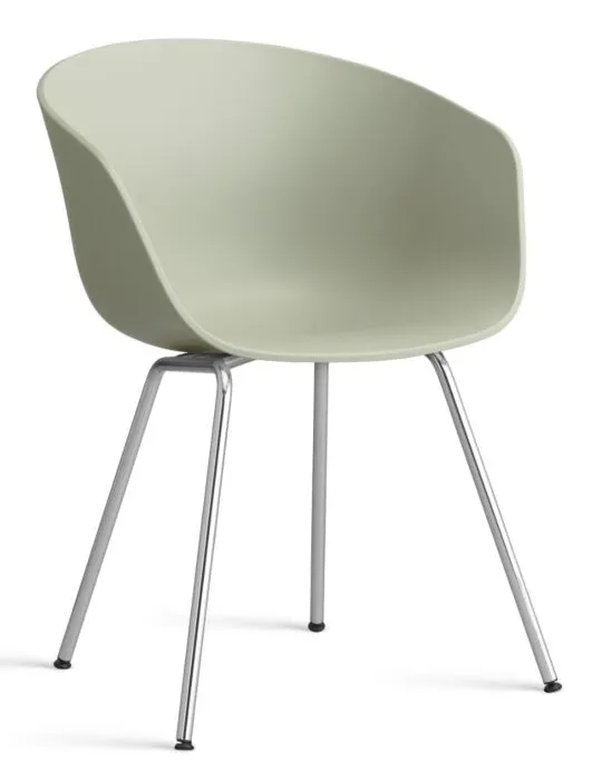 Seizoensaanbieding HAY About a Chair AAC26 - chrome onderstel-Pastel green