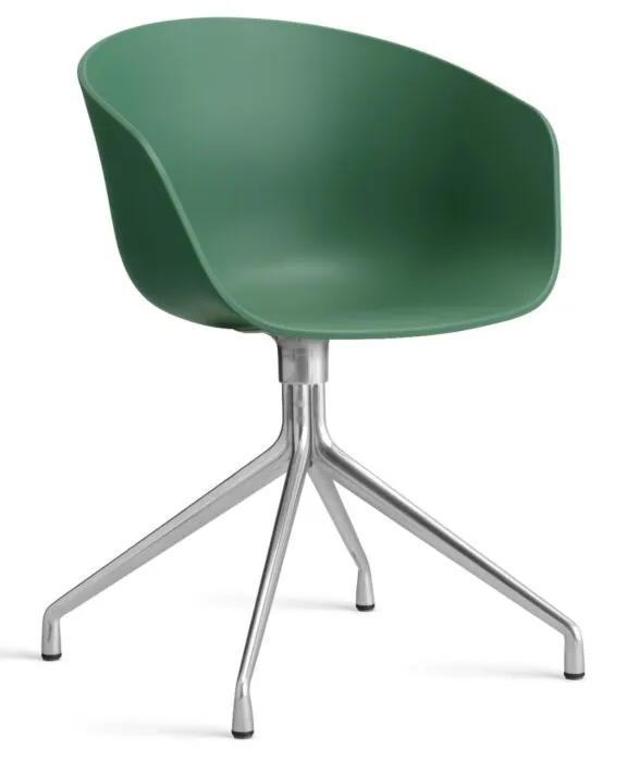 HAY About a Chair AAC20 chroom onderstel stoel-Teal Green Finale Uitverkoop
