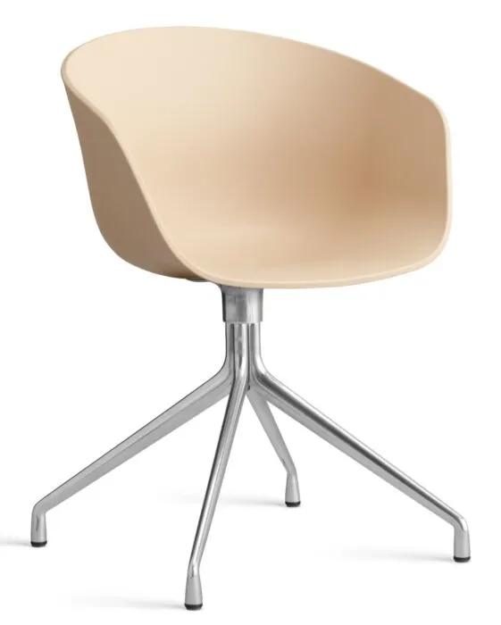 Lage Kosten HAY About a Chair AAC20 chroom onderstel stoel-Pale Peach