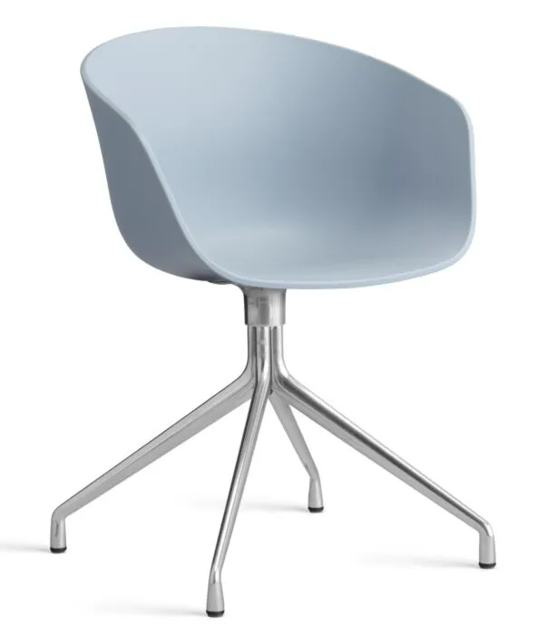 HAY About a Chair AAC20 chroom onderstel stoel-Slate Blue Laatste Kans