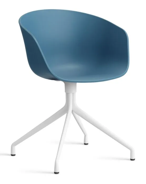 HAY About a Chair AAC20 wit onderstel stoel-Azure blue Beperkt Aanbod