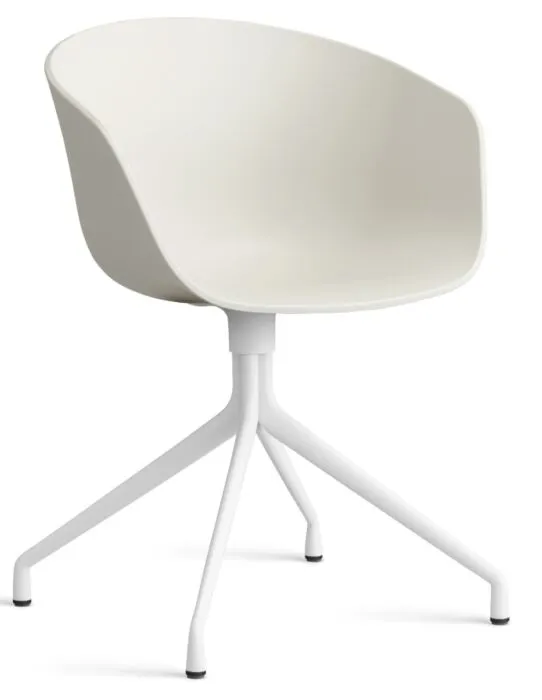Finale Uitverkoop HAY About a Chair AAC20 wit onderstel stoel-Melange Cream