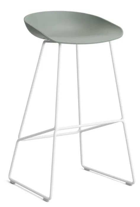 HAY About a Stool AAS38 barkruk wit onderstel-Zithoogte 75 cm-Fall Green Gratis Retour