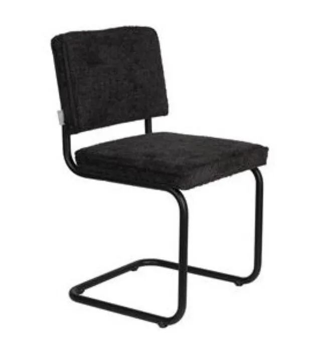 Zuiver Ridge Soft stoel-Black Laatste Kans