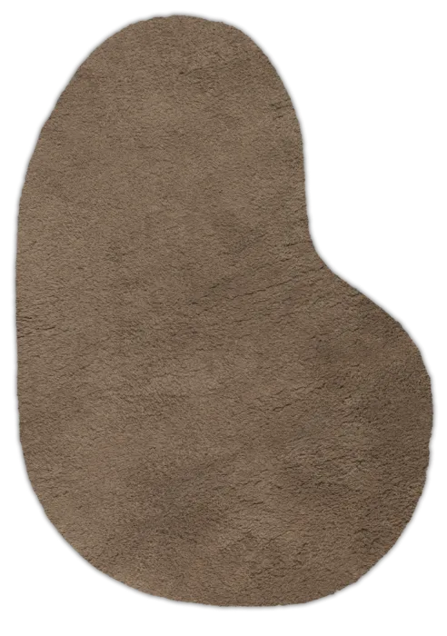 Gereduceerde Prijs Ferm Living Forma Wool vloerkleed-Large-Ash Brown