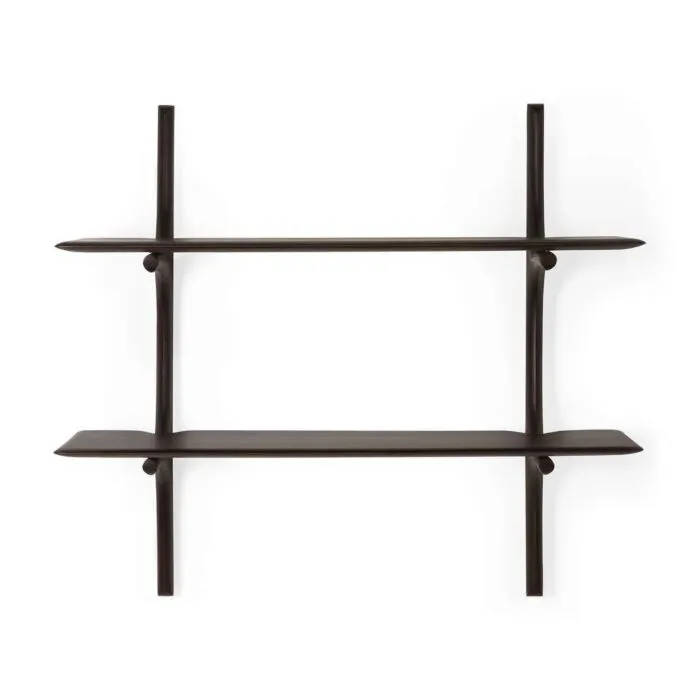 Ethnicraft PI wandplank-2 planken-Mahonie donkerbruin Koop Online
