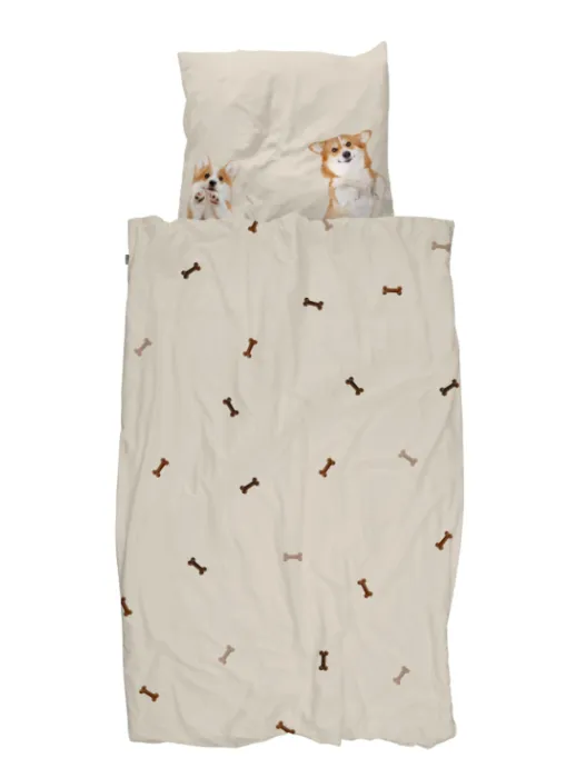 Must-Have Snurk Corgi Friends dekbedovertrek-140x200/220 cm-Corgi